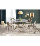 BONELLO TABLE, TOP - GRAY MARMUR, LEGS - GOLD order